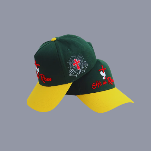 Caps - Exclusive "He is Risen" Embroidered Cap Two-Toned Baseball cap