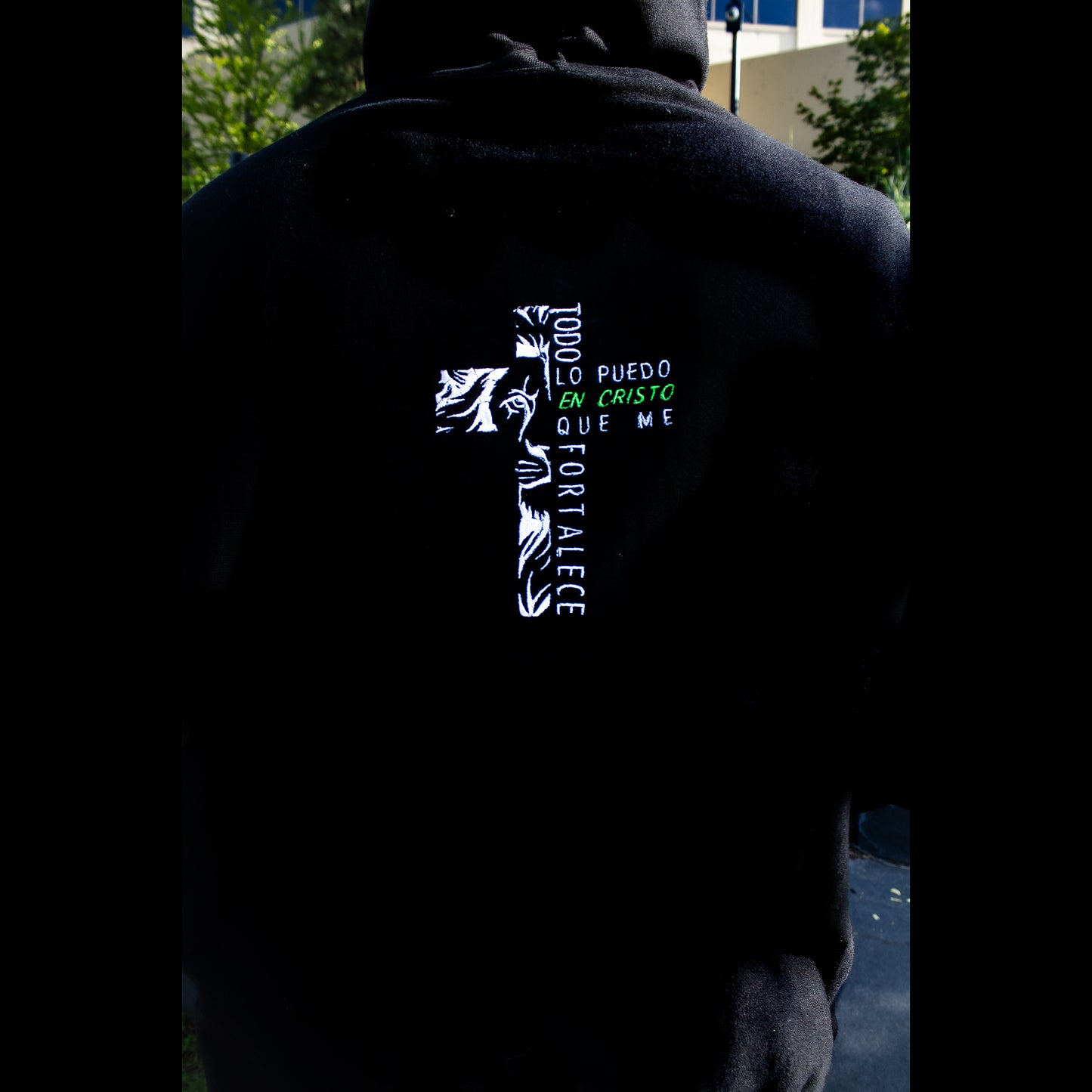 Sweater - Cross with Lion Embroidered