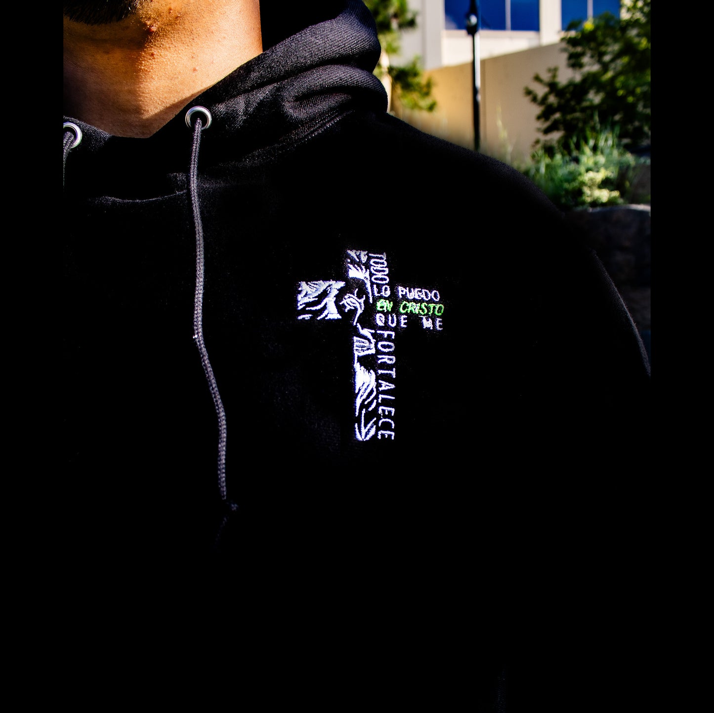 Sweater - Cross with Lion Embroidered