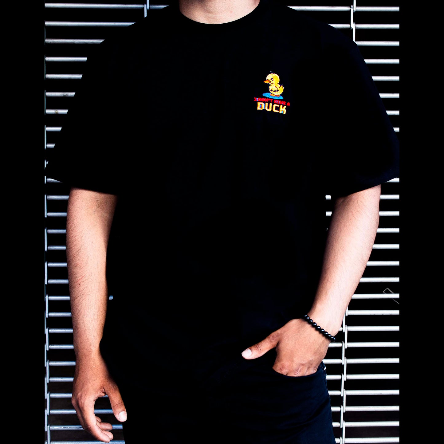 T-Shirt - "I Don't Give a Duck" Duck Embroidered