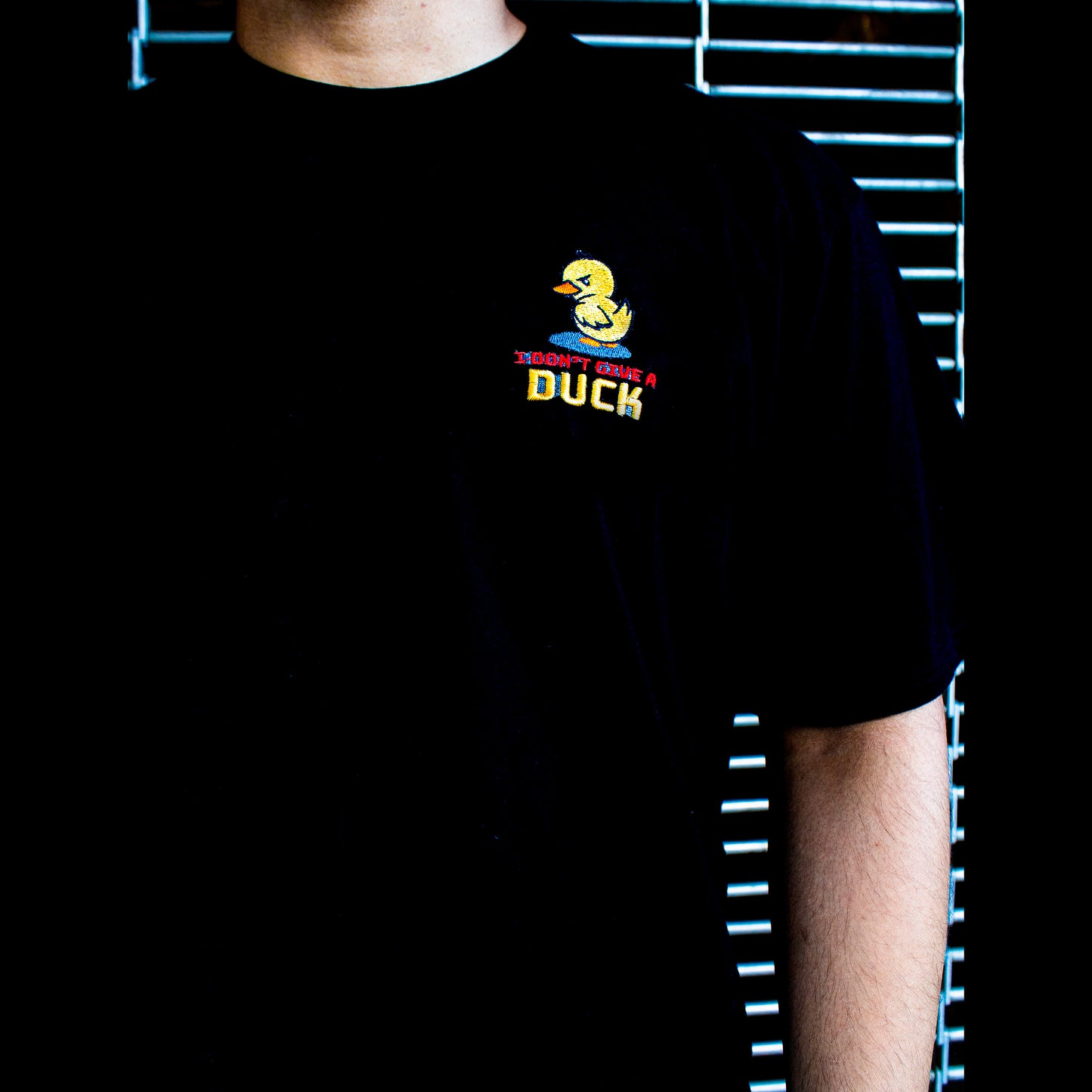 T-Shirt - "I Don't Give a Duck" Duck Embroidered