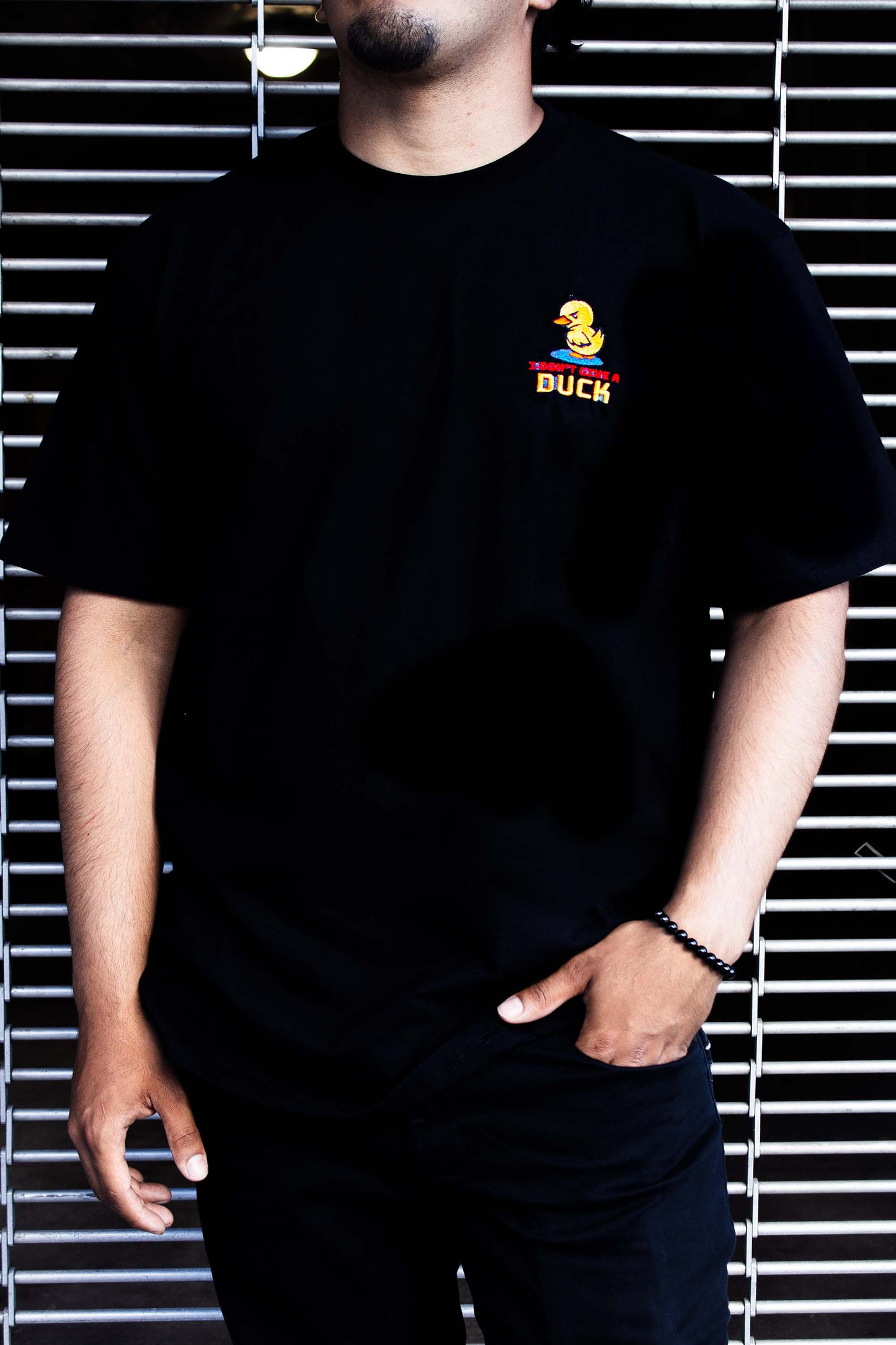 T-Shirt - "I Don't Give a Duck" Duck Embroidered