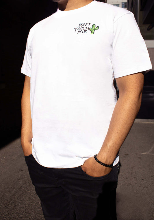 T-Shirt - "DONT TOUCH ME" Cactus Embroidered