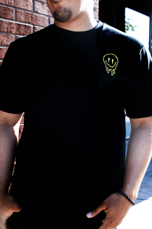 T-Shirt - Smiley Face Embroidered
